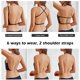 thumbnail image 4 of Sujetador Sin Respaldo De Moda Lnvisible Lencería A B Cup Deep U Brasier Plunge Media Taza Negro Mujeres Ropa Interior Push Up Sujetadores, 4 of 4