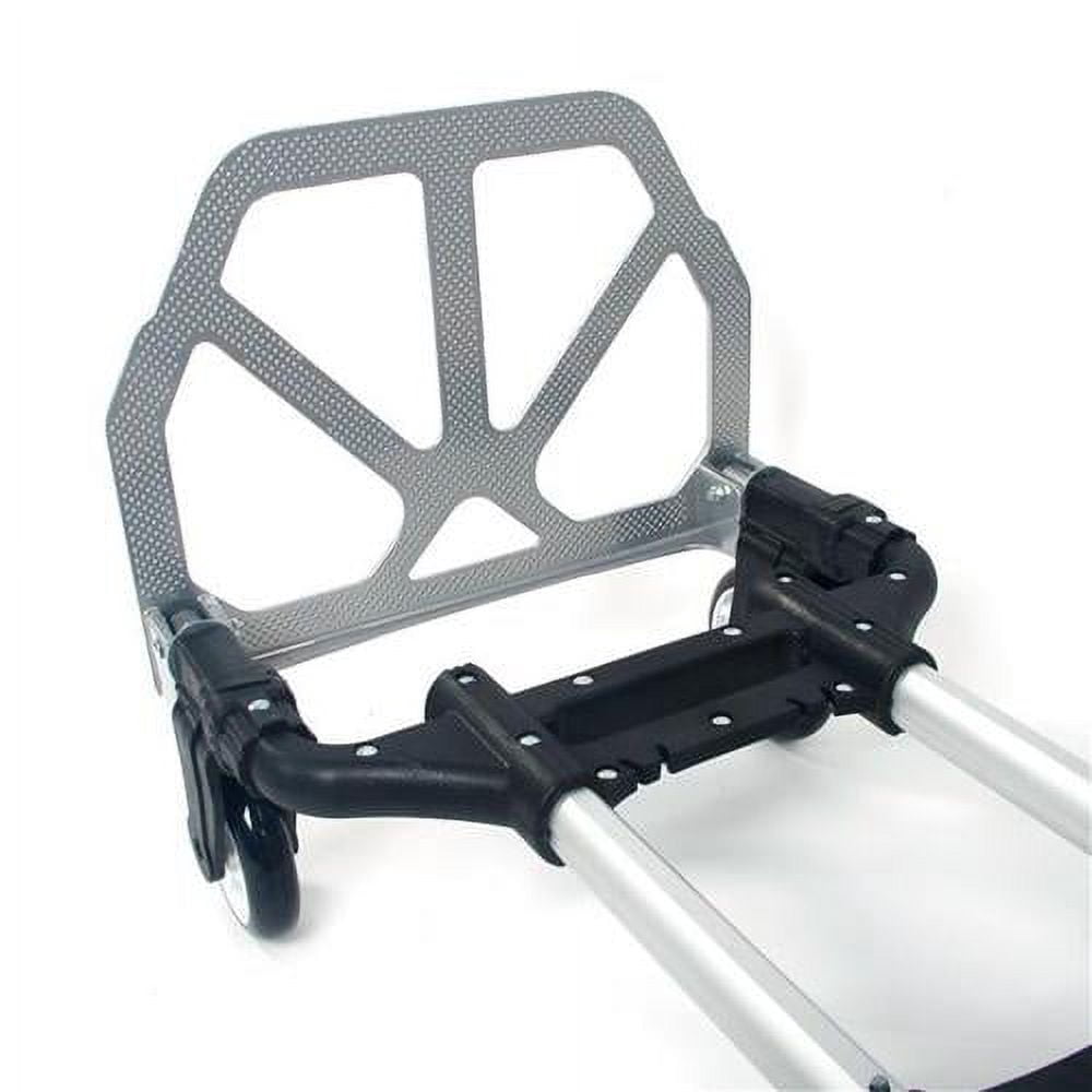 Folding Hand Truck Dolly for Moving Portable 165.35lbs Folding Dolly cart with 2 Wheels & Elastic Ropes for Luggage, Suitable for Travel Moving Shopping Office Use(Black)