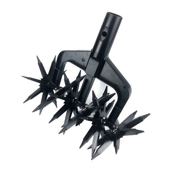 ZEPARO Gardening Rotary Tiller,Manual Cultivator,Hand-Held Garden Cultivator With Detachable Tines,Reseeding Grass Or Terra Mixing (Without Pole)