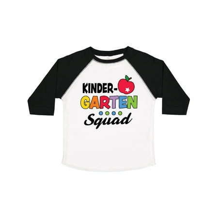 

Inktastic Kindergarten School Squad with Apple and Star Gift Toddler Boy or Toddler Girl T-Shirt