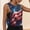 04Beige, variant on Plus Size 4th Of July Tshirts Polka Shirts Women's Independence Day Printed 3/4 Sleeve Round Neck Pullover Fashionable Red 5X