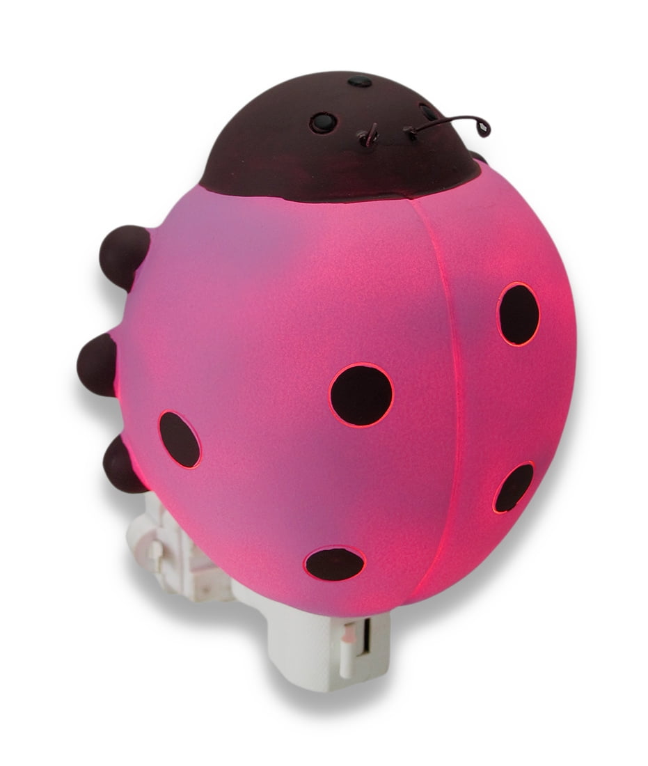Children`s Pink Ladybug Night Light Nite Lite by King Max