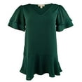 thumbnail image 3 of Michael Kors Women's Ruffle Rhinestone Top-RW-XS, 3 of 4