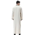 thumbnail image 2 of Hombres islámico saudí musulmán túnica larga Dubai árabe Thobe Kaftan ropa, 2 of 3