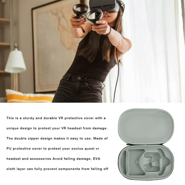 VR Glasses Storage Bag Shock-proof Portable VR Lens Case Glasses Case Portable VR EVA Box Replacement for Oculus Quest 2
