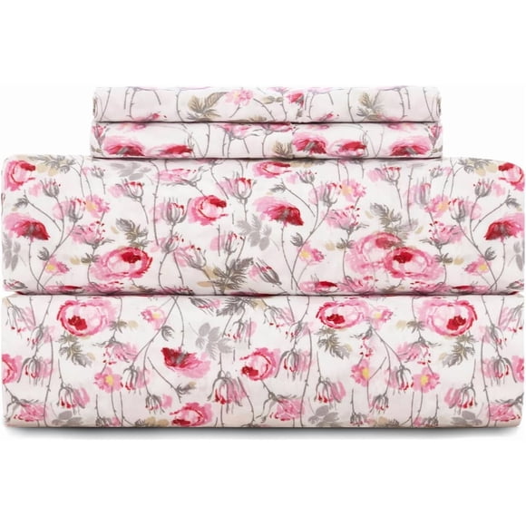 King Size Bed Sheets Piece Floral Pattern Sheets King Deep Pocket Sheet Grey Lotus
