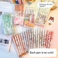 thumbnail image 2 of Bolígrafo de Gel Kawaii retráctil para estudiantes, suministros escolares de dibujos animados, papelería, accesorios de oficina, 0,5mm, 6 unidades por juego, 2 of 4