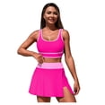 thumbnail image 3 of BOBOGOJP Womens Two Piece Tankini Bathing Suits with Skirt Tummy Control Swimsuits Modest Swimwear 2026 Pink for Size L, 3 of 9