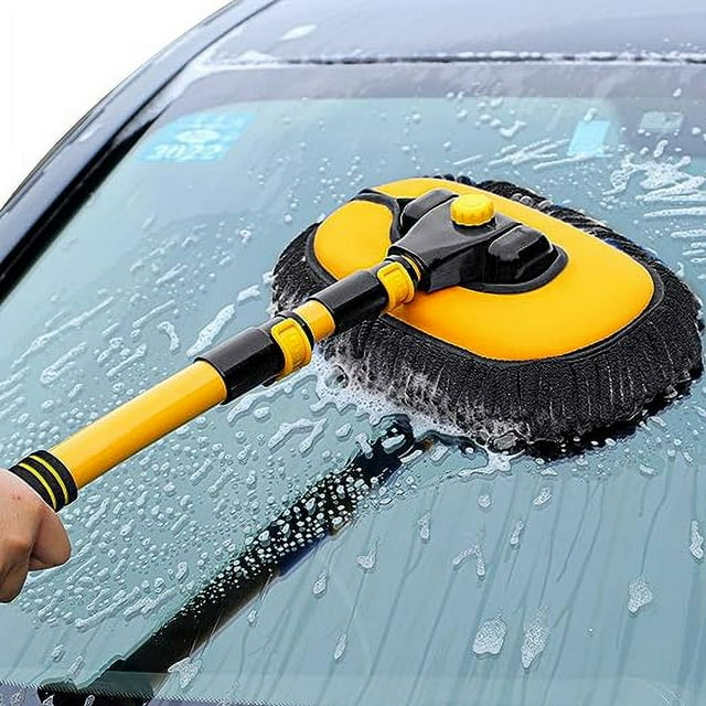 FlyFlise Car Cleaning Brush | Car Wash Mop Kit with Long Handle, Extendable