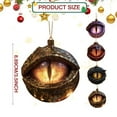 thumbnail image 3 of Dragon Christmas Ornaments,Enchanted Dragon Eye Ornament,Mystic Guardian Dragon Acrylic Fantasy Ornaments Gothic Themed String Christmas Decor Tree Funny Middle Pendant Collectible Festival(Red), 3 of 7