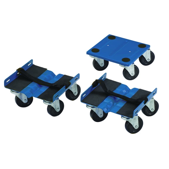 Shepherd Hardware 9298E, Heavy Duty 990-lb Max Weight 7-1/8 in x 7-3/4 in x 7-1/8 in Dolly, 3 Piece