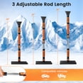 thumbnail image 3 of Costway 41” Extendable Snow Brush, Detachable Ice Scraper for Car Windshield with 180° Pivoting Head, Foam Grip, 3 of 9