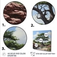 thumbnail image 3 of Designart "Bliss of African Safari Tree I" Landscapes Wall Art - Country Blue Tree Entryway Wall Art, 3 of 6