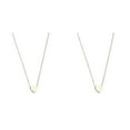 thumbnail image 1 of (Lot de 2) 2025 26 Collier Ras-du-Cou Diamant en Forme de Cœur Initiale Collier Alphabet pour Femmes Collier pour Sœurs Colliers pour Femmes A Z 26 Alphabet, 1 of 3
