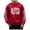 Red, variant on LIUJUNSHOP Oversized Men's Crewneck Sweatshirt Men's Football Pullover Sweatshirt Holiday Logo Print Hop Oversized