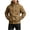 (NEW40)Coffee, variant on Heavy Duty Hooded Work Jacket for Men Plus Size Windproof Water Repellent Outdoor Coat with Zipper Travel Hiking Outerwear