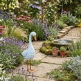 thumbnail image 5 of White Goose Statue For Garden Decor, Large Metal Porch Goose Figurine, Farmhouse Outdoor Yard Art Ornament For Patio Lawn, Weather Resistant Sculpture For Home Decoration (24in), 5 of 9
