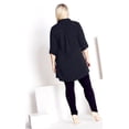 thumbnail image 3 of Avenue Women's Plus Size Aspen Plain Button-up Relaxed Shirt, 3 of 5