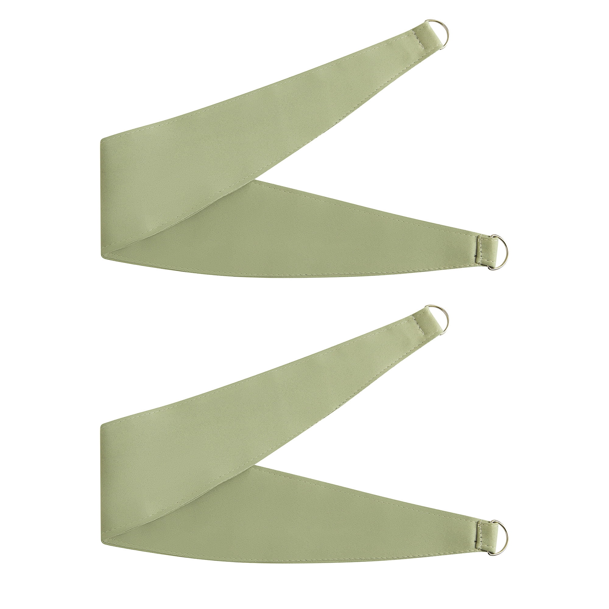 Pinewave Blackout Curtains with Sheer Overlay Mix and Match Double Layer Thermal Insulated Window Panels 84 inch Living Room Drapes 37" Wx84 Lx2,Green