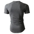 thumbnail image 2 of Hat and Beyond Men's Hip Hop Longtail Slim Fit Crew Neck Tee Shirts with Side Zipper, 2 of 4