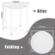 thumbnail image 4 of Mesa auxiliar Garden 4 you, bandeja plegable redonda de metal blanco, 4 of 9