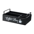 thumbnail image 2 of GROWTH TANK Coffee Station Organizer Countertop Rustic Storage Basket Wood Coffee Pod Holder A, 2 of 9
