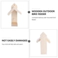 thumbnail image 4 of Miangastore Hanging Bird Feeder Craft Wooden 1Pcs 7.8x4.7In, 4 of 9