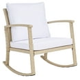 thumbnail image 3 of SAFAVIEH Daire Outdoor Patio Rocking Chair, Beige/White, 3 of 12