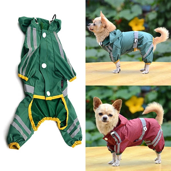 Dog Raincoat Waterproof Rain Coat Clothes for Dogs Outdoor Walking Pets