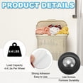 thumbnail image 3 of Uxcell 35 mm Self Adhesive Paste Caster Wheels with Stainless Steel Ball for Appliance Load Capacity 4.4LBS, White 12 Set, 3 of 7