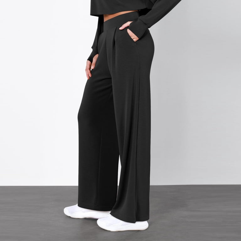Ailiyil Womens Dress Pants Wide Leg Work Business Casual Trousers Flowy High Elastic Waisted Pants with Pockets (Black,XXL) Ailiyil Womens Dress Pants Wide Leg Work Business Casual Trousers Flowy High Elastic Waisted Pants with Pockets (Black,XXL)