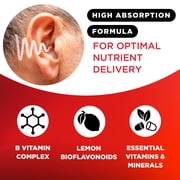 Lipo Flavonoid Ear Ringing Supplement with Lemon Bioflavonoid and Essential Vitamins, 500 Count