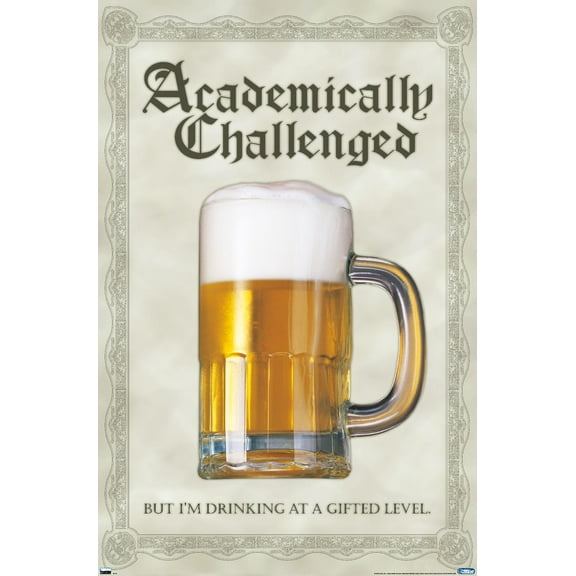 Academically Challenged Wall Poster, 22.375" x 34"