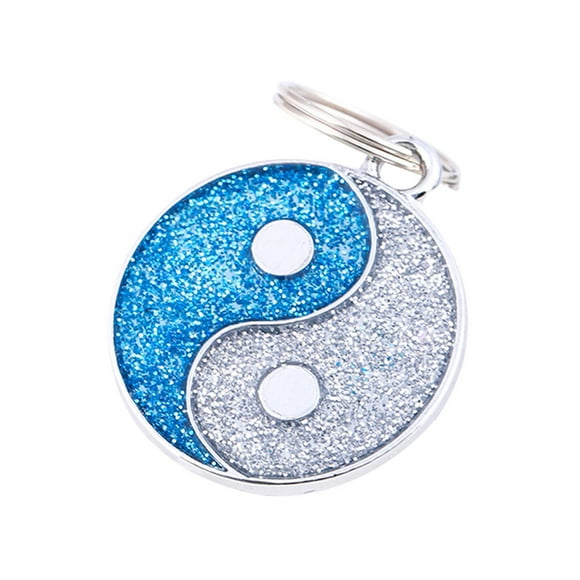 potrochi Pet ID Dog Name tag Cat Number Label Tags cat Collar Tags Bagua Charm pet Collar pendent Dog id tag pet Information tag Cat Front Back Tags Charms Yoga Bracelet
