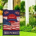 thumbnail image 6 of God Bless America Independence Day Patrioctic Linen Garden Flag 12 X 18 Inch Double Sided Memorial Day Floral Yard Flag Vertical Home Yard Outdoor Decoration, 6 of 9