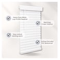thumbnail image 2 of Cordless, 2 Inch Faux Wood Blind, 36" Wide x 72" Long, Window Blinds, Blinds & Shades, Blinds for Indoor Windows, Smooth, Bright White - 36" x 72",Bright White, 2 of 6