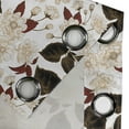 thumbnail image 5 of Ambesonne Floral Grommet Curtain, Chinese Plum Pattern, 50" x 54", Dark Brown Burgundy, 5 of 6