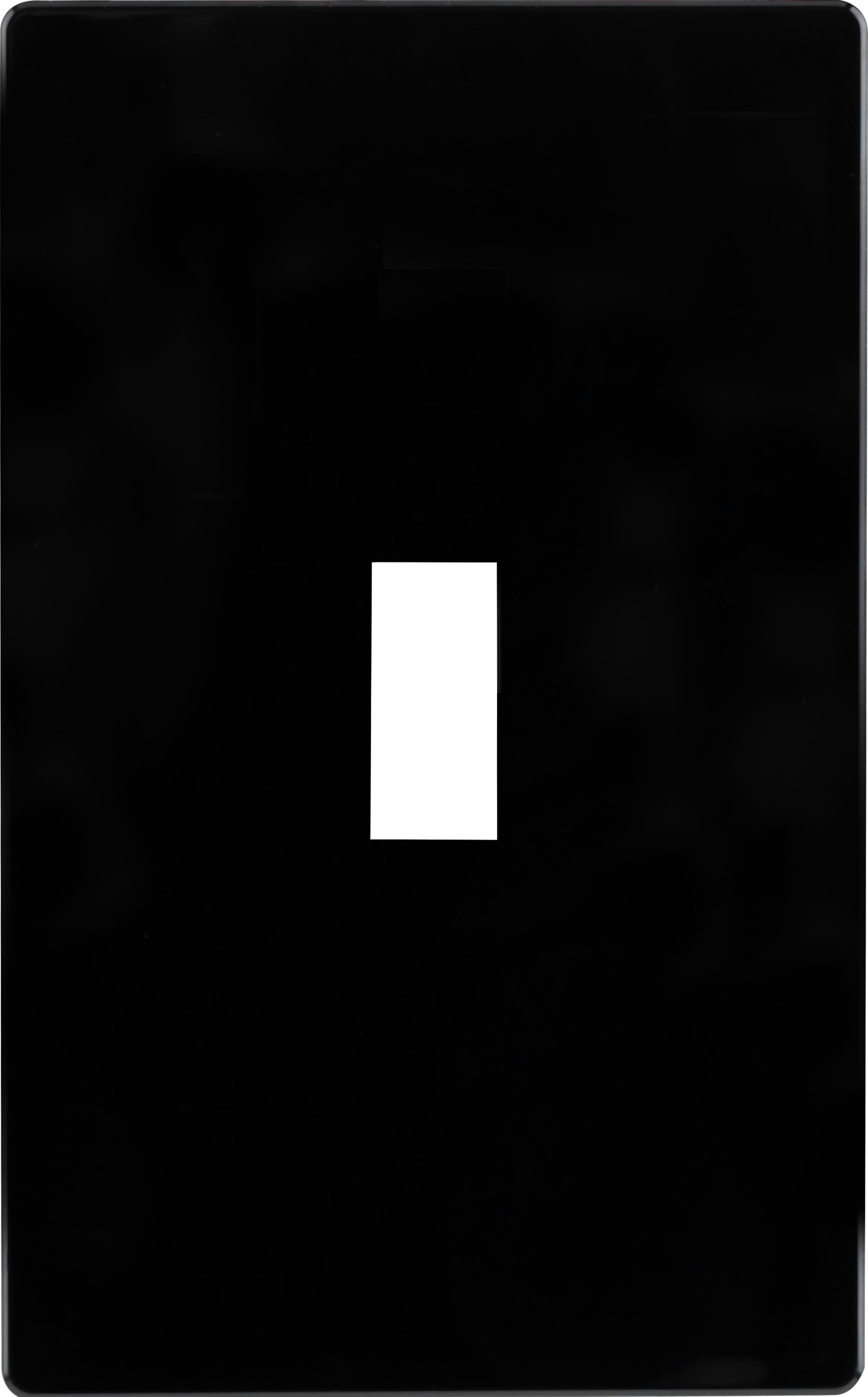 Ultra Pro Screwless Wallplate, Switch Plate, Single Toggle, Black