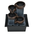 thumbnail image 2 of Fountain Ornament, Unique Shape Light Weight Plastic Desktop Fountain With LED Light For Study Room For Living Room For Office EU Plug,AU Plug,UK Plug,US Plug, 2 of 8