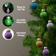 thumbnail image 5 of Joyfy 36 Pcs 1 Inch Christmas Mini Glitter Glass Balls Ornaments, Colorful Xmas Hanging Ball for Christmas Tree Decoration and Holiday Ornaments, 8 Colors, 5 of 9