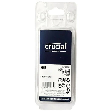 LOT OF 10 Crucial 8GB 1rx8 PC4 2400T Laptop Memory RAM CT8G4SFS824A