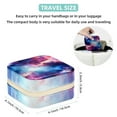 thumbnail image 5 of Galactic Planet Travel Portable Square Jewelry Box Organizer for Rings, Earrings, Necklaces, Bracelets for Girls and Women, 5 of 6
