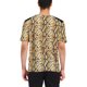thumbnail image 3 of Camiseta de hombre con estampado de leopardo INSPIRE CHIC, cuello en V, mangas cortas, M, estampado de serpiente, 3 of 6