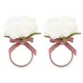 thumbnail image 2 of Napkin Ring,2Pcs Iron Napkin Buckle Wedding Decor Flower Napkin Ring Unrivaled Performance, 2 of 14