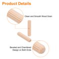 thumbnail image 3 of Uxcell 100 Pack 1/3" x 1-3/8" Wooden Dowel Pins, Furniture Woodwork Grooved Fluted Pin, 3 of 6