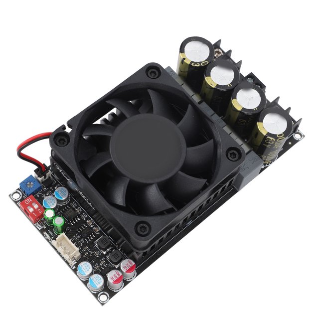 Digital Power Amplifier Module, Power Amplifier Board Anti Interference Fast Heat Dissipation Excellent Sound Quality 18-50VDC Dual Channel 300W for Studio