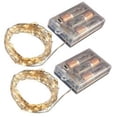 thumbnail image 1 of JH Specialties 67402 Battery Operated LED Waterproof Mini String Lights With Timer Amber, Set of 2, 1 of 1