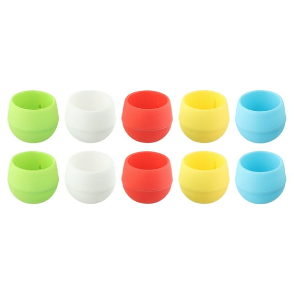 Arkzeo 10Pcs Mini Plastic Flower Pot Round Succulent Pot Small Flower Plant Planter Colorful Nursery Box Trays Transplant Flower Pots