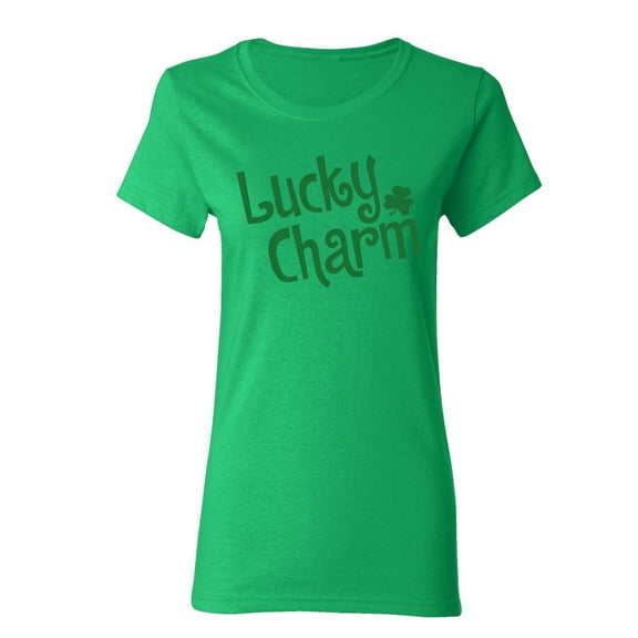 Lucky Charm St Saint Patricks Day Gift Sarcastic Humor Novelty Funny Women's Casual Tees