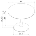 thumbnail image 4 of DeeHome White 40-inch Dining Table, 4 of 5